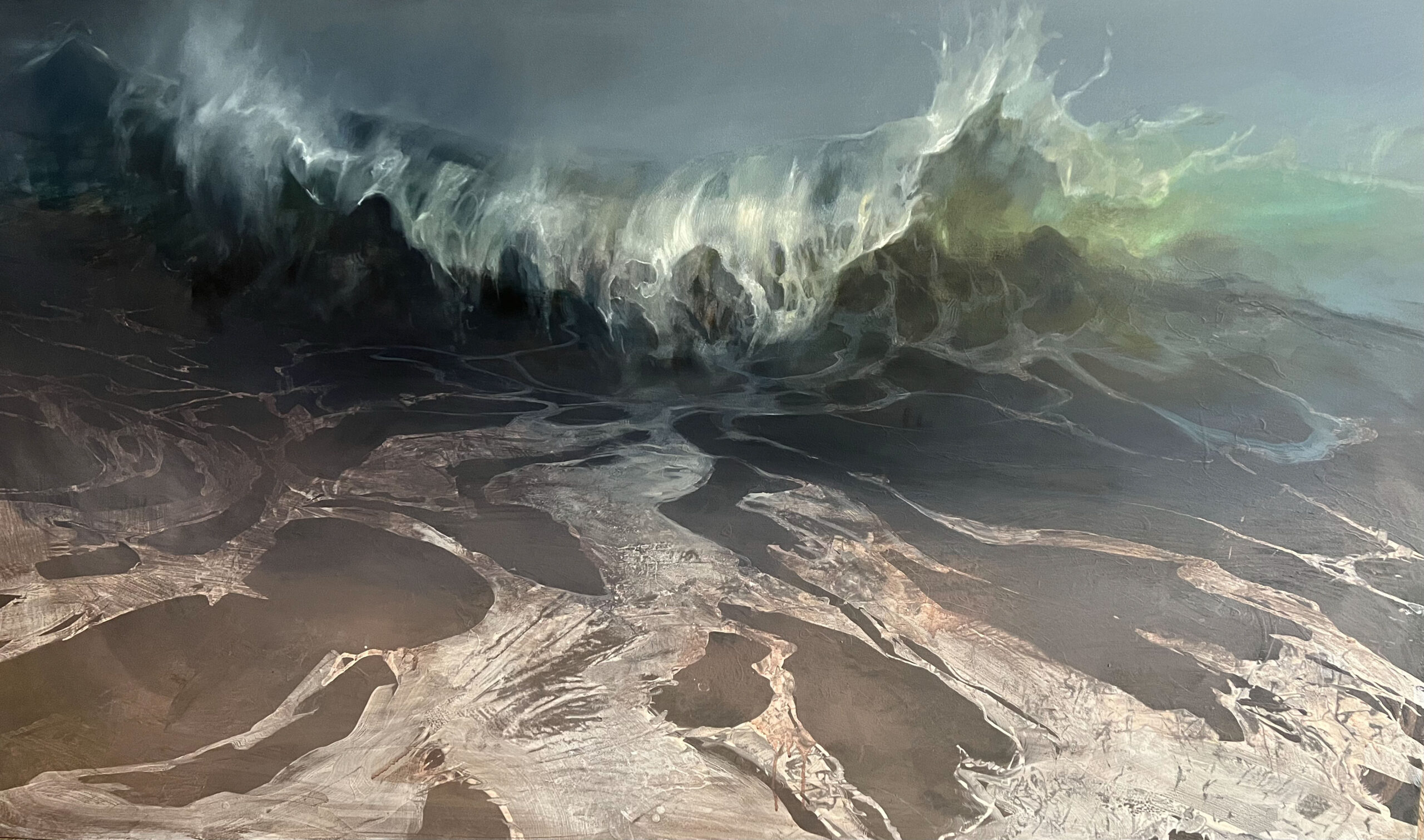 crashing wave scotland contemporary painting