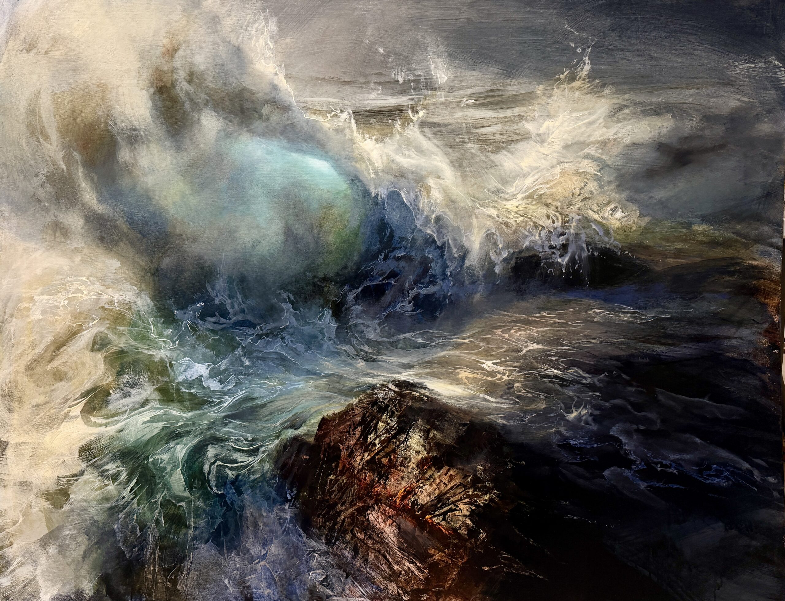 Crashing dramatic seascape.